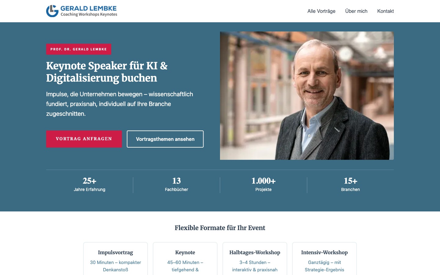 Lembke Keynote Landingpage